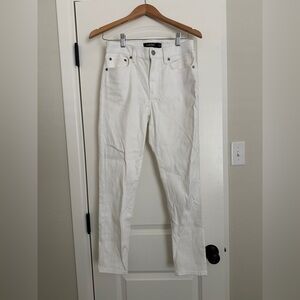 Ralph Lauren Women's White Straight Leg Jeans